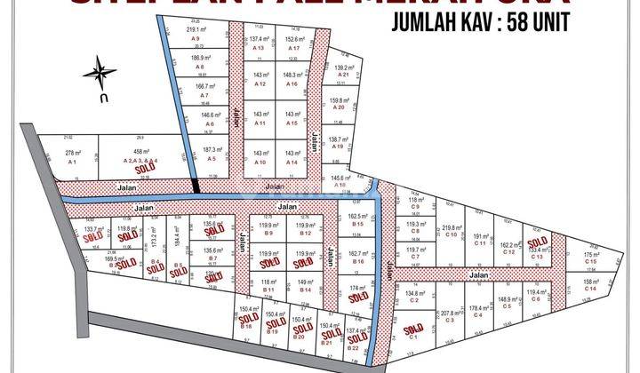 Dijual Tanah Murah Strategis Lokasi Paal Merah Lorong Yuka 1