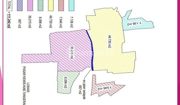 Dijual Tanah 11.2ha, Pasar Kemis, Tangerang 1