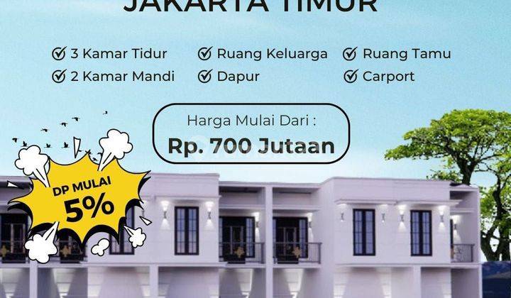 Cluster Mewah 2 Lantai Cicilan 5 Jutaan Akses Strategis di Jaktim 1