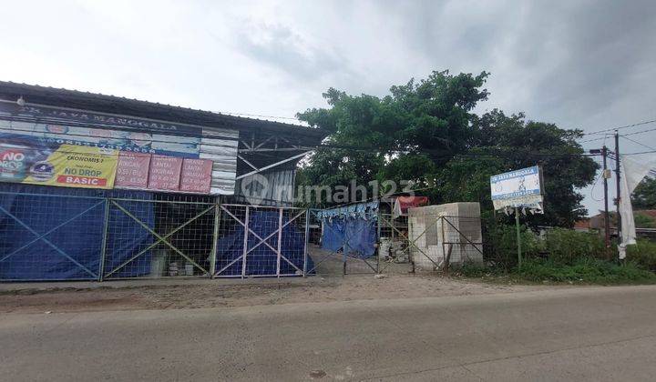 Dijual disewakan Tanah + Bangunan Sederhana di Pinggir Jalan Raya Tenjo SHM Strategis Murah 1