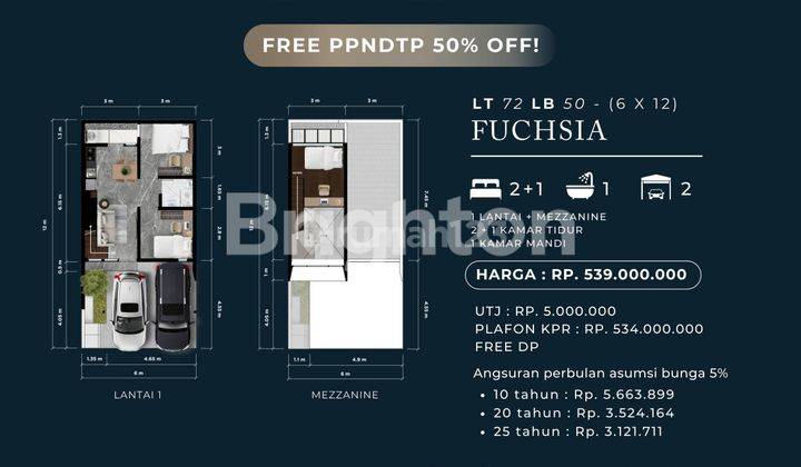 RUMAH BARU MEZANINE DI NOL JALAN RAYA BANJAR SARI SIDOARJO DENGAN BERBAGAI FASILITAS MEWAH. HANYA UANGTANDA JADI 5 JUTA SAJA , FREE DP ,FREE ALL BIAYA , SUBSIDI BIAYA KPR 1