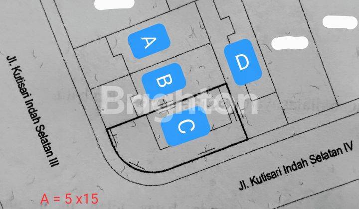 SIAP HUNI 2 UNIT, RUMAH DI KUTISARI INDAH SELATAN, DEKAT UKP, ROW JALAN 5 MOBIL 2