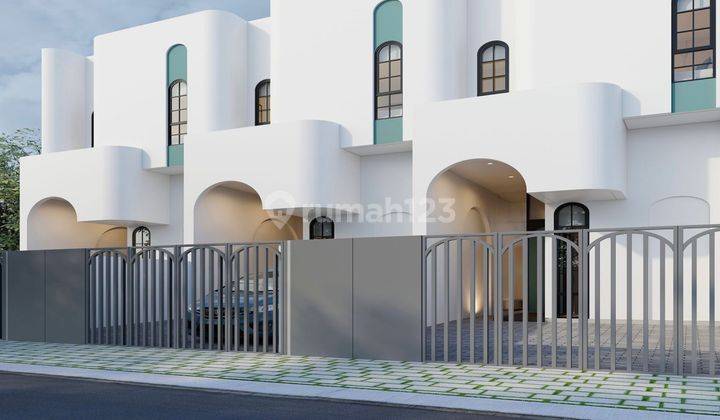 Rumah Mewah Minimalis Gaya Little Santorini Di Joglo Baru Bagus 1