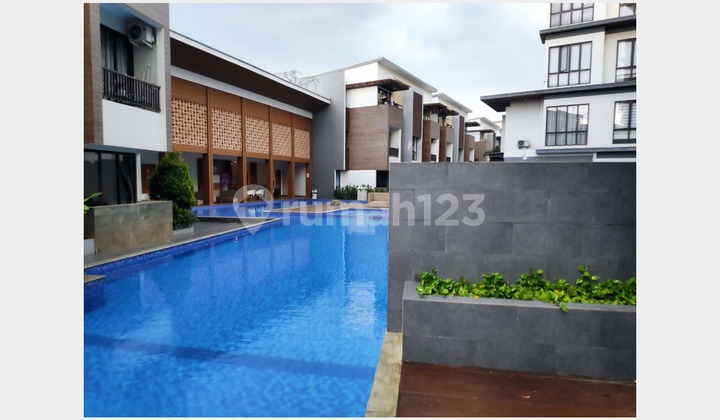 sewa rumah townhouse vanya park bsd city full furnished 2