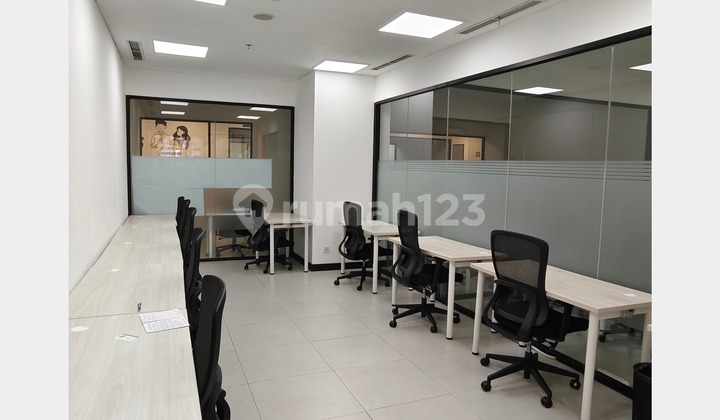 sewa office space per pax murah Full Furnished di Kuningan Jaksel