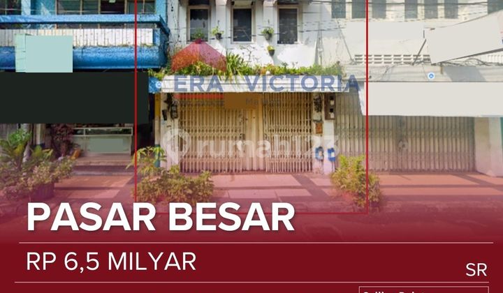 Ruko Dipusat Perdagangan Malang Tanah Luas 238m2 Sangat Dekat Pasar Besar