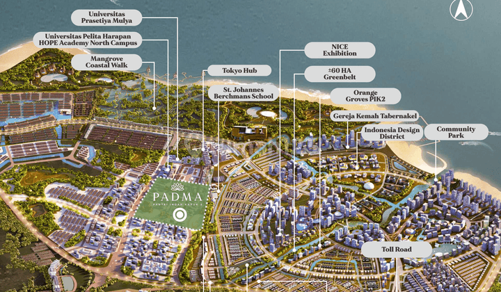 Baru Kavling Residensial Pik2 Cluster Amerta Padma Luas 450 m²  2