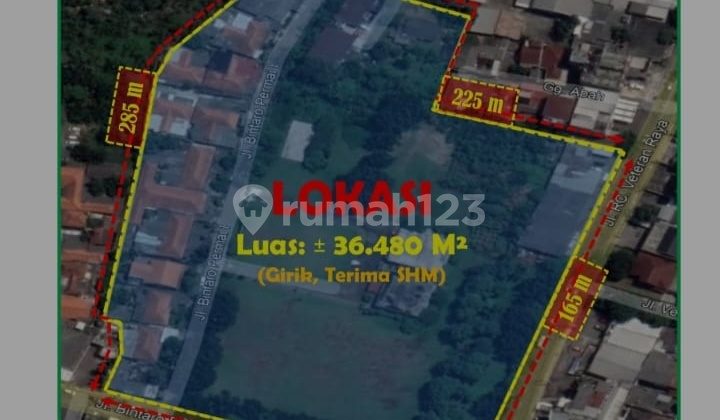 Di Jual Tanah Di Bintaro Shm 3.6 Ha Ready