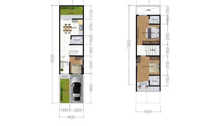 Rumah 2 Lantai Bebas Banjir di Meruya Jakarta Barat 4x16 2