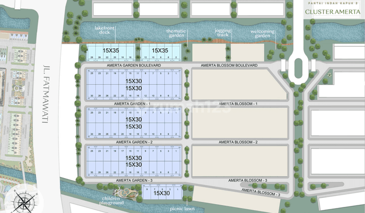 Baru Kavling Residensial Pik2 Cluster Amerta Padma Luas 450 m² 2