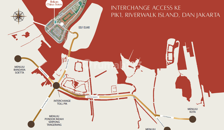 Rukan Strategis China Town Pantai Indah Kapuk 2