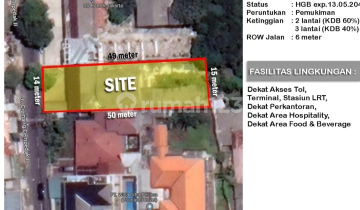 Tanah Siap Bangun dalam Komplek 