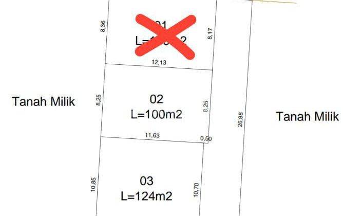 Dijual Tanah 1 Are & 1.24 Are Di Gatsu 1 Denpasar 29/11 2