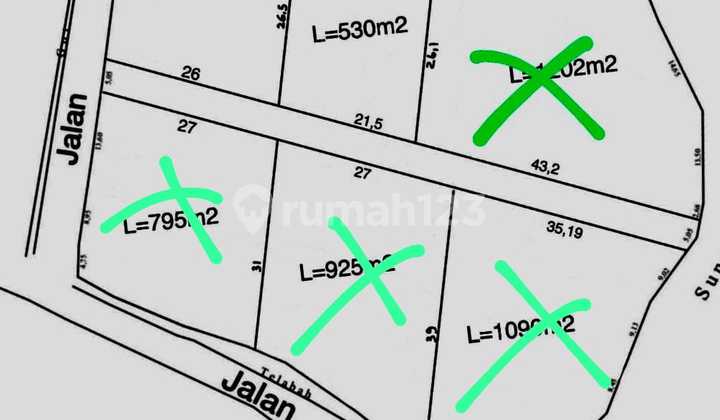 Tanah Sisa 2 Kavling Dekat Pantai Pererenan