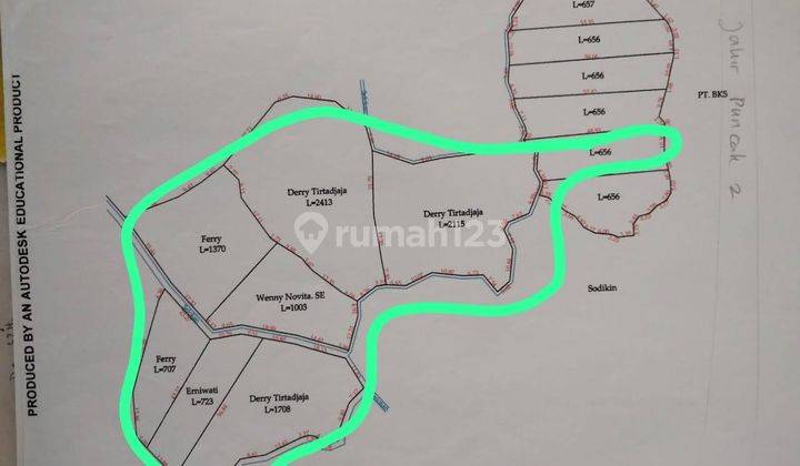 Tanah Luas 1,2 HA Pinggir jalan Jalur Puncak  2