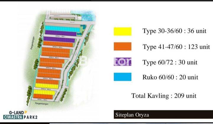 RUMAH BARU CIWASTRA PARK 2 Oryza 60/47 2