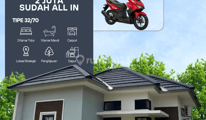 rumah murah di parung ciseeng dp 0% lokasi 20 menit ke st serpong 1