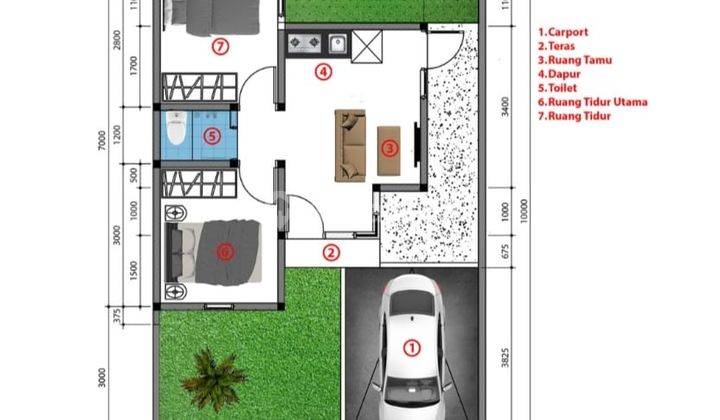 rumah dijual di ciseeng dp 0% cukup bayar 2 juta saja sudah all in 2