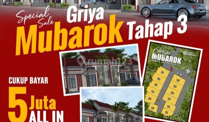 cluster griya mubarok cash dan kpr dp 5 juta all in 1