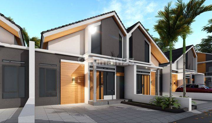 rumah modern model skandanavian dekat akses tol 1