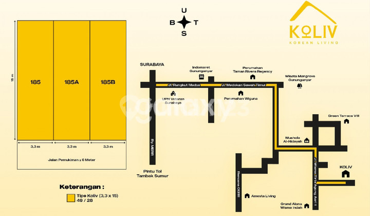 KOLIV Korean Living in the Gunung Anyar area, Rungkut sub-district, East Surabaya. 2