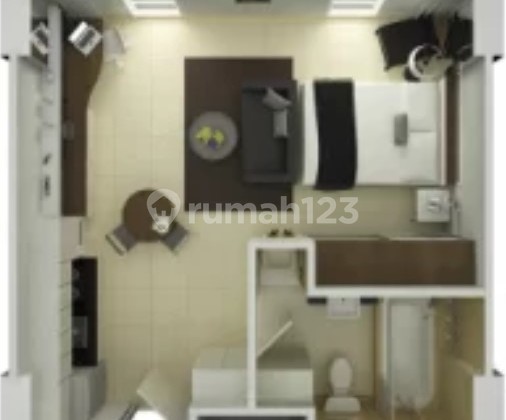 For Rent: Azalea Suites Apartment Fully Furnished, Minimum 3-Month Lease, Good, Neat, Move-in Ready, Strategic Location in Lippo Cikarang West Java, 1 BR Good Furnished Apartment.