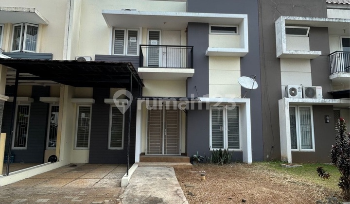 For Rent: New Cluster House, 4BR, Unfurnished, AC & Kitchen Set Included, SHM, Ready to Occupy, Flood-Free, Strategic Location, in Raffles Hills Cibubur, Near Toll Gate, Near Schools, Near Shopping Centers, House, Lease. Nice House with SHM.