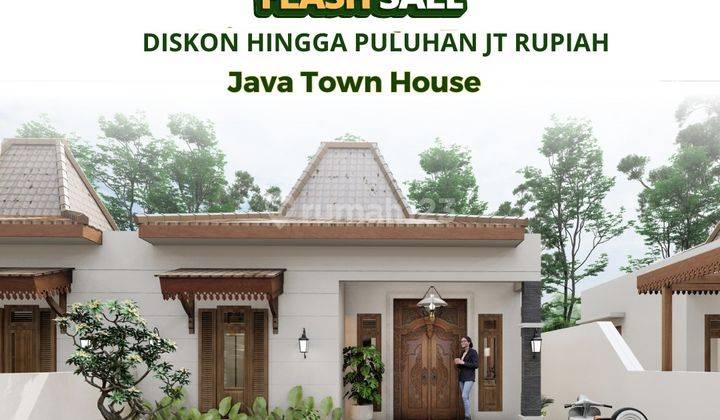 Khusus Hari Ini, Spesial Promo 99. Rumah Cantik Model Joglo Hanya 200 Jt An  1