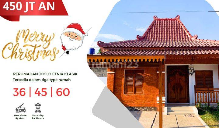 450 Jt, Eksklusif Natal, Hunian Ramah Budaya di Kawasan Wisata Prambanan 1