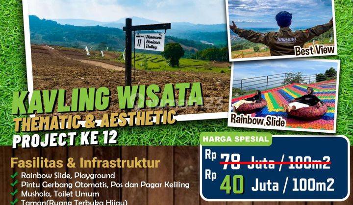 Jual Tanah Murah Kavling Eksklusif Fasilitas Rainbow Slide 2