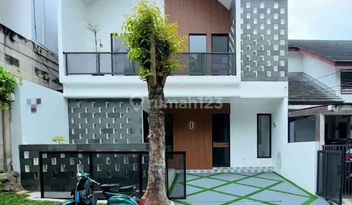 Rumah Pojok Cantik Semi Industrial Modern 2