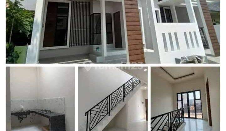 Hunian minimalis dua lantai dlm cluster Rumah 2 Lantai SHM Baru Selatan 1