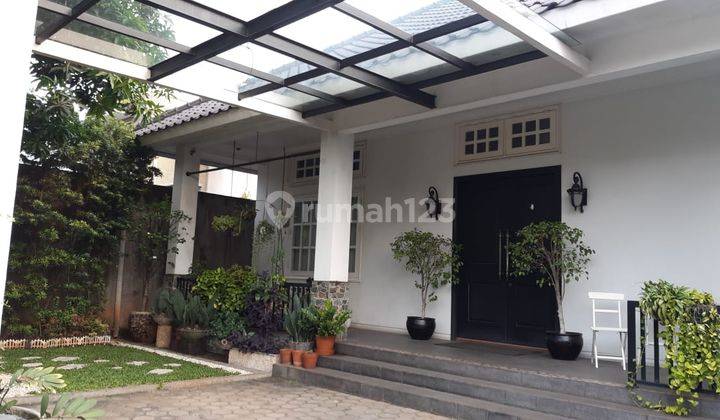 Rumah Plus Paviliun Cantik Semi Furnished di Jalan Bendi Tanah Kusir  1