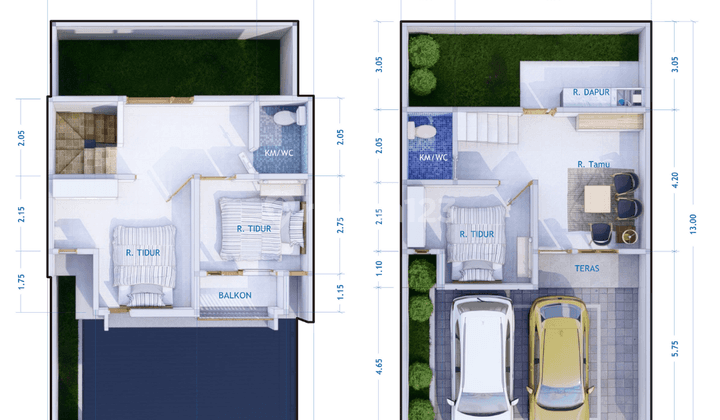 Bisnis Investasi Rumah Villa Premium 2 Lantai View Pegunungan 2