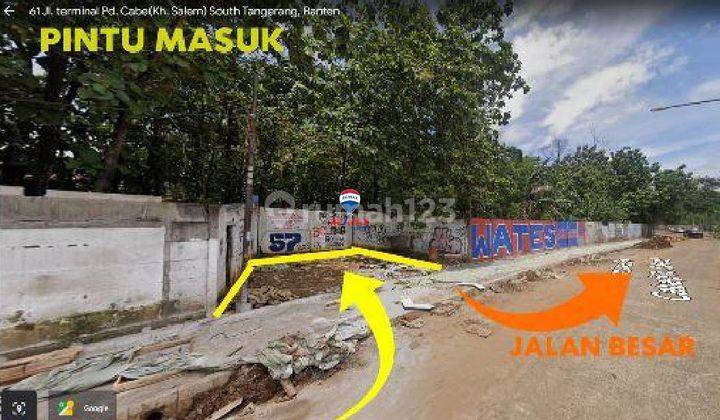 Di Jual Tanah Jl. Baru Terminal Bus Pdk Cabe Udik Tangsel  2