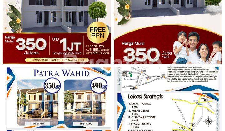 Rumah Mewah 300jt an di PATRA WAHID CERME 1