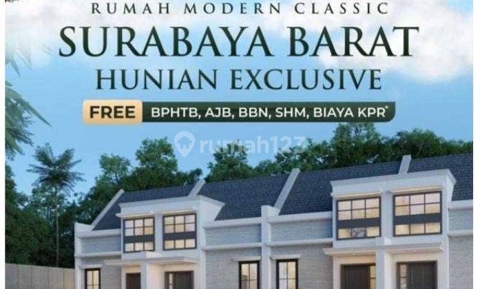 Rumah Baru 1 Ato 2 Lantai Start 600jt Di Kebaroan Surabaya 1