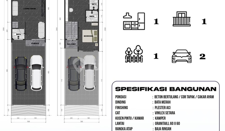 Rumah 2 Lantai Siap Huni dekat Gerbang Tol Pamulang 2