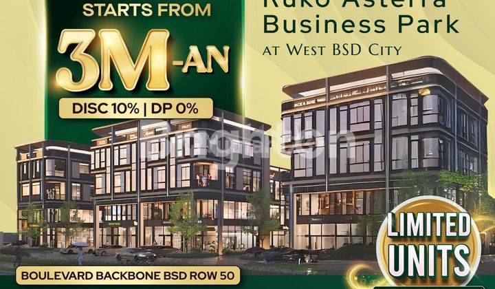 RUKO ASTERRA BUSINESS PARK BY SINARMAS LAND DI BSD TAHAP III 1