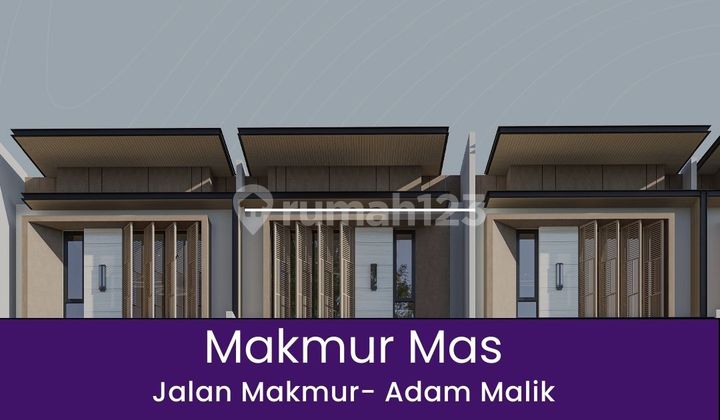 Villa Baru 3 Tingkat di Makmur Mas Area Adam Malik