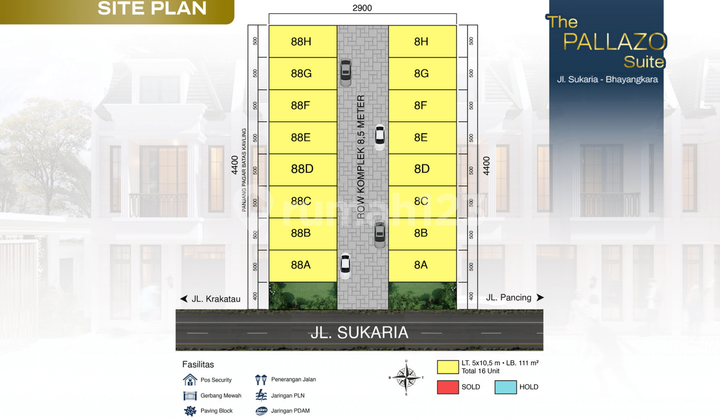 Rumah Baru Komplek The Pallazo Suite Jalan Sukaria Area Cemara 2