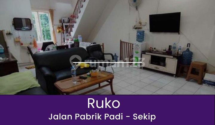 Dijual Ruko 2,5 Tingkat di Jalan Pabrik Padi Sekip