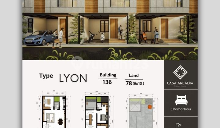 New 2.5-Story Villa in CASA ARCADIA, Persatuan Street, Helvetia Area