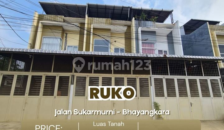 Ruko 2,5 Tingkat di Sukamurni Daerah Bhayangkara