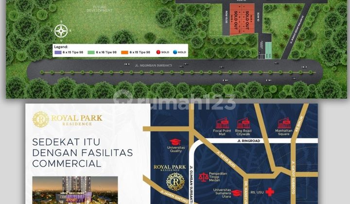 Rumah 2 Lantai Royal Park Residence Area Medan Selayang 2