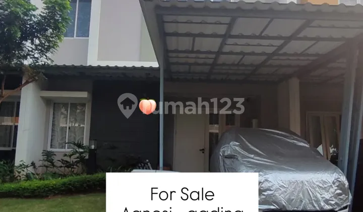 Di Gading Serpong, Dijual Rumah Cluster Agnesi