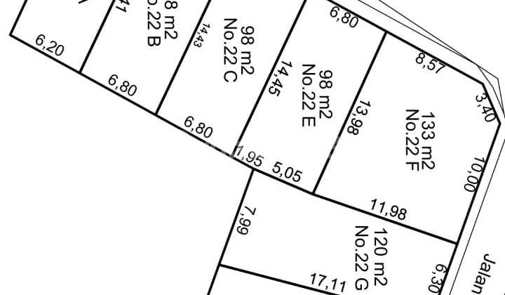 Dijual tanah di simprug garden 2