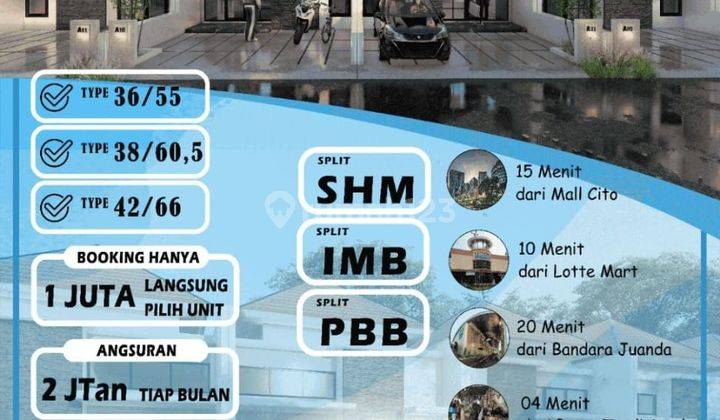 Rumah Baru Strategis 1 Km Dari Bandara Juanda, Sidoarjo  2