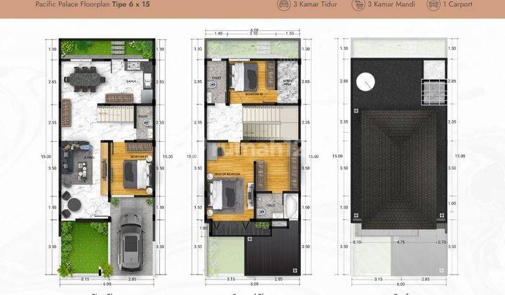 Di Jual Villa Primary Di Komplek Pacific Palace, Medan Sunggal 2