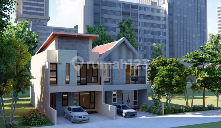 For Sale New Minimalist 2-Storey House in Manyar Tirtoyoso, Surabaya